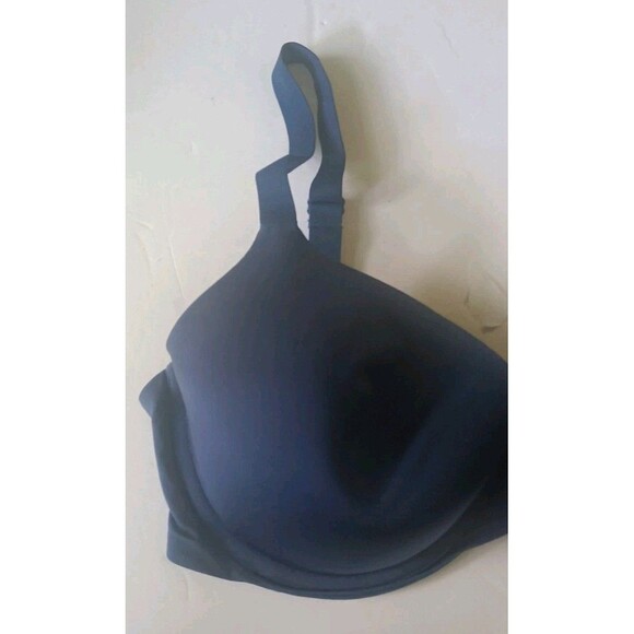 Maidenform One Fabulous Fit T-Shirt Bra Size 34D Navy Blue Underwire 0941 - Picture 5 of 6